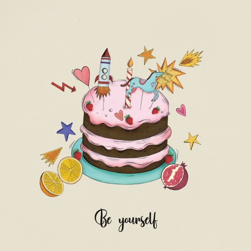 Be Yourself kartka na 