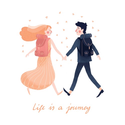 Life Is A Journey kartka na 